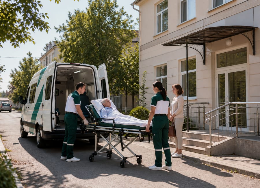 Премиальная санитарная перевозка пациентов МедТранс Юг: МедТранс Юг в Гулькевичах